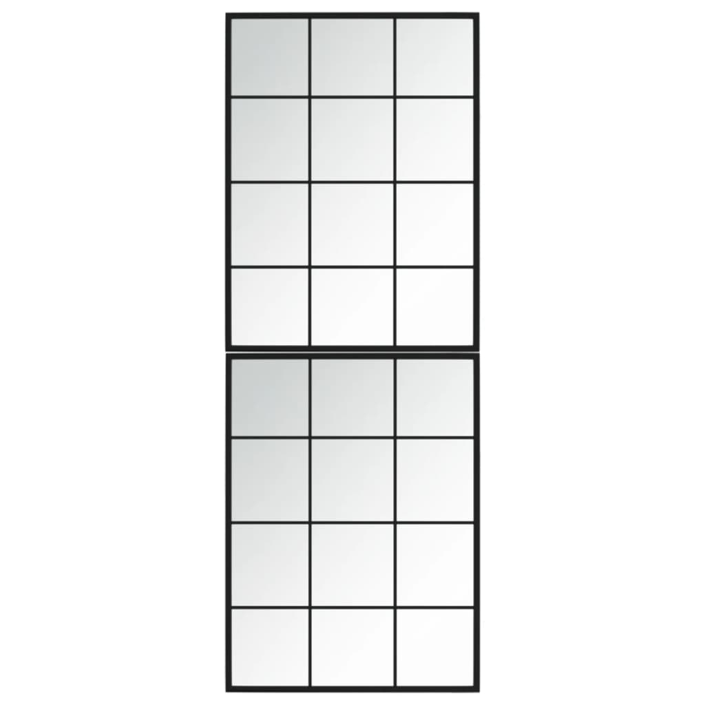 Vidaxl Wandspiegel 2 ST 80x60 cm Metallschwarz