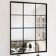 Vidaxl Wandspiegel 2 ST 80x60 cm Metallschwarz