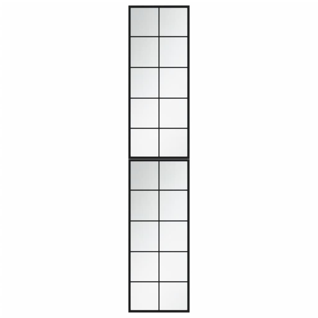 Vidaxl -Wandspiegel 2 PCs 100x40 cm Metallschwarz