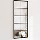 Vidaxl -Wandspiegel 2 PCs 100x40 cm Metallschwarz