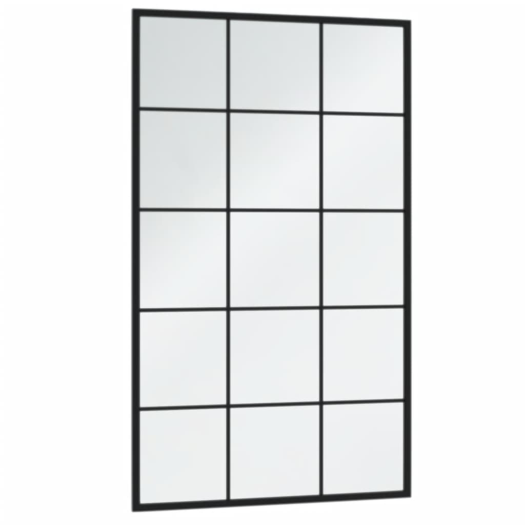 Vidaxl -Wandspiegel 3 ST 100x60 cm Metallschwarz