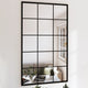 Vidaxl -Wandspiegel 4 PCs 100x60 cm Metallschwarz