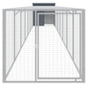 VIDAXL -Hühnchen -Coop mit Lauf 110x813x110 cm verzinkter Stahl -Anthrazit