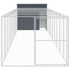 Vidaxl Hundedach mit dem Lauf 214x1069x181 cm Stahl Anthrazit