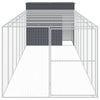 VIDAXL -Hundedoft mit Lauf 214x865x181 cm verzinkter Stahl -Anthrazit