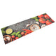 Vidaxl Küchenmatte waschbarer Gemüsedruck 45x150 cm Samt