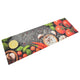 Vidaxl Küchenmatte waschbarer Gemüseabdruck 60x180 cm Samt
