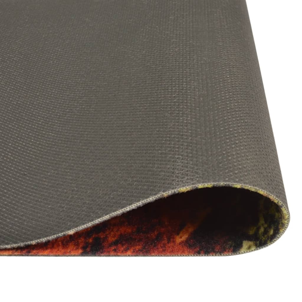 Vidaxl Küchenmatte Waschbarer Gewürzdruck 45x150 cm Samt