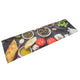 Vidaxl Küchenmatte Wäsche Weine Dinner Druck 45x150 cm Samt