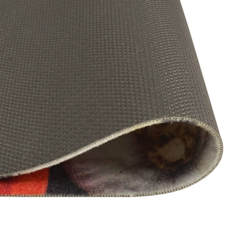 Vidaxl Küchenmatte Wäsche Weine Dinner Druck 60x180 cm Samt