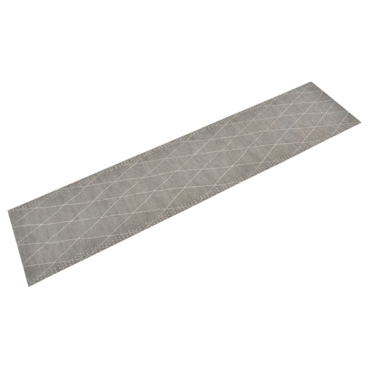 Vidaxl Küchenmatte waschbarer kariert 60x300 cm Samt