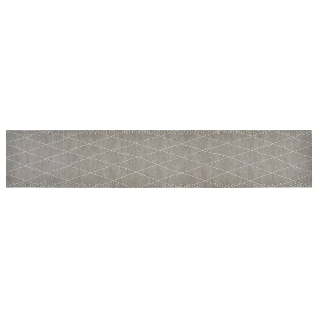 Vidaxl Küchenmatte waschbarer kariert 60x300 cm Samt