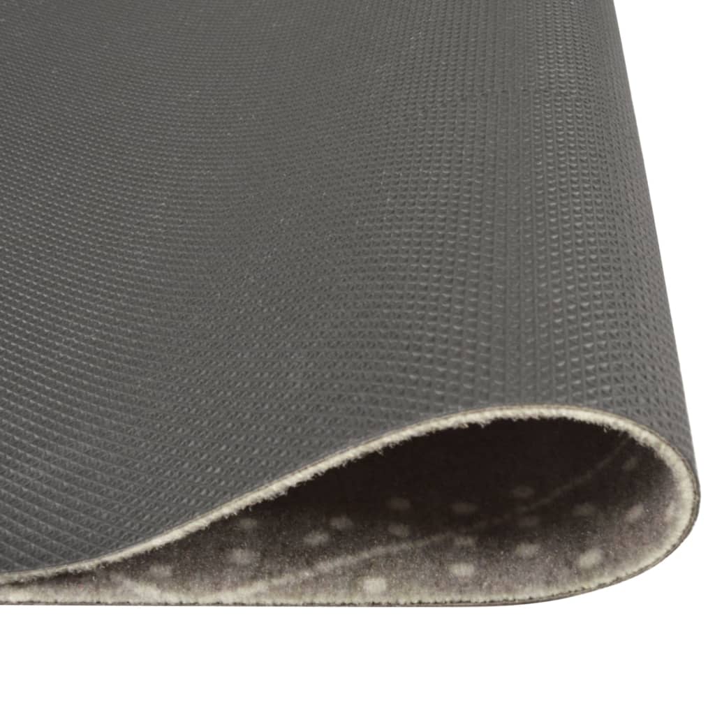 Vidaxl Küchenmatte waschbarer kariert 60x300 cm Samt