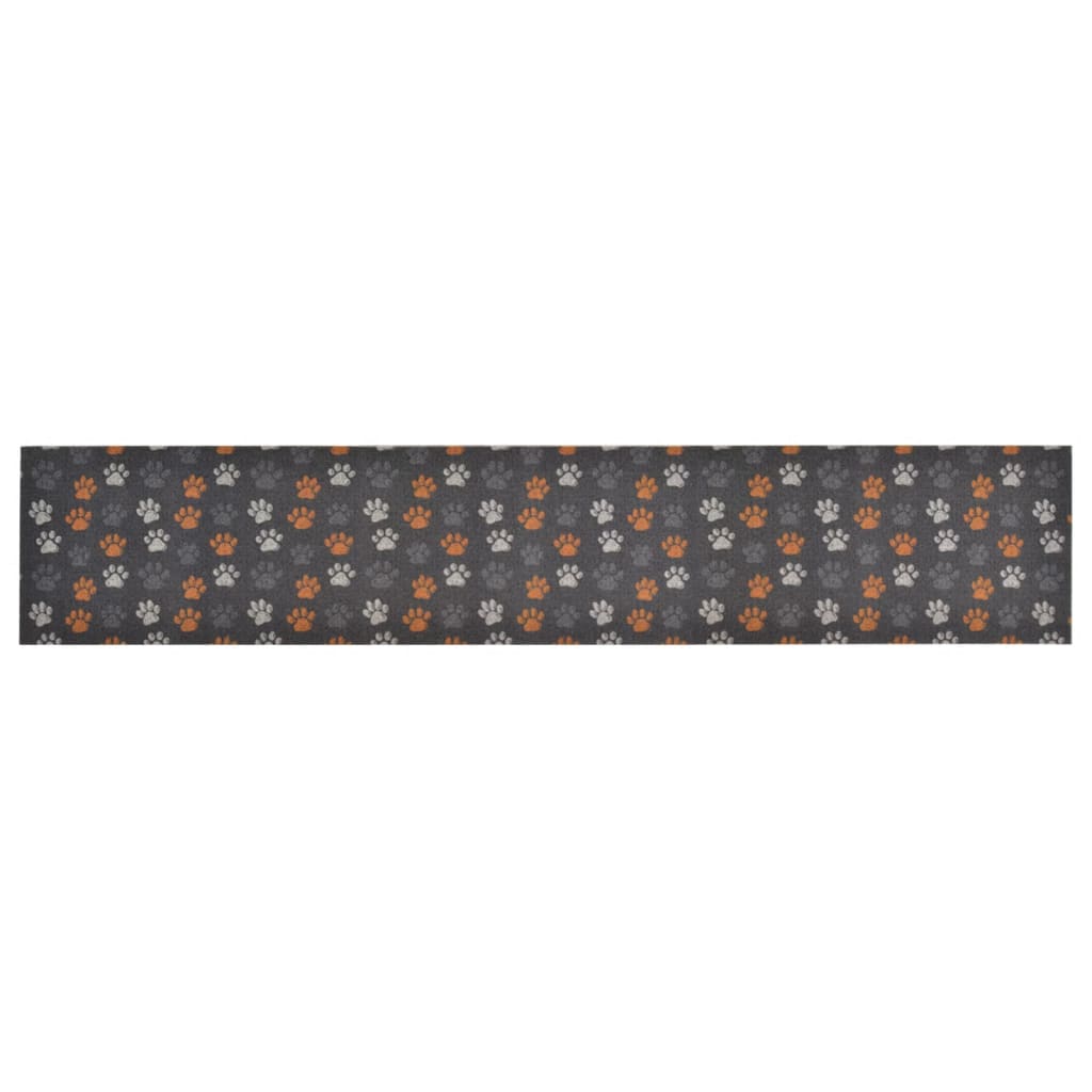 Vidaxl Küchenmatte Waschbarer Beinabdruck 60x300 cm Samt
