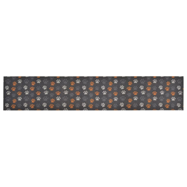 Vidaxl Küchenmatte Waschbarer Beinabdruck 60x300 cm Samt