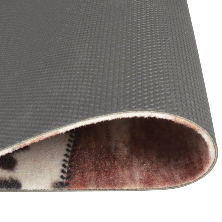 Vidaxl Küchenmatte Waschbarer Hautdruck 45x150 cm Samt