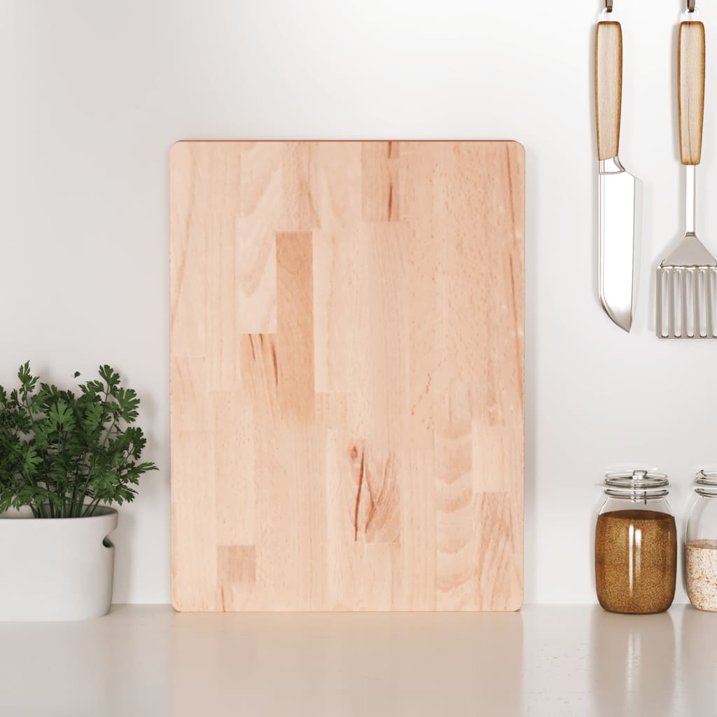 VIDAXL -Schneidebrett 40x30x4 cm Festes Buchenholz