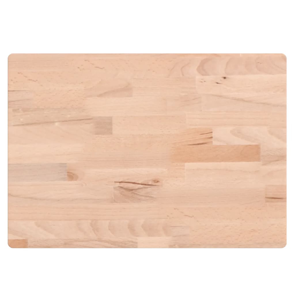 VIDAXL -Schneidebrett 50x35x4 cm Festes Buchenholz
