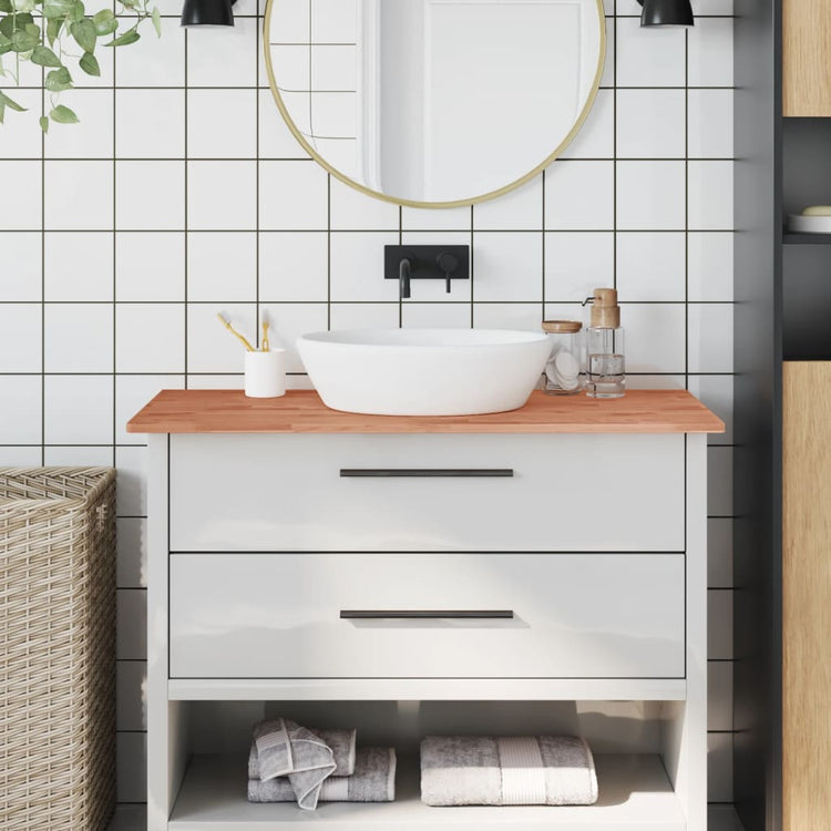 VIDAXL WASHBAIN -TABELLE 100X60X1,5 CM MITTIGE Bienenholz Holz
