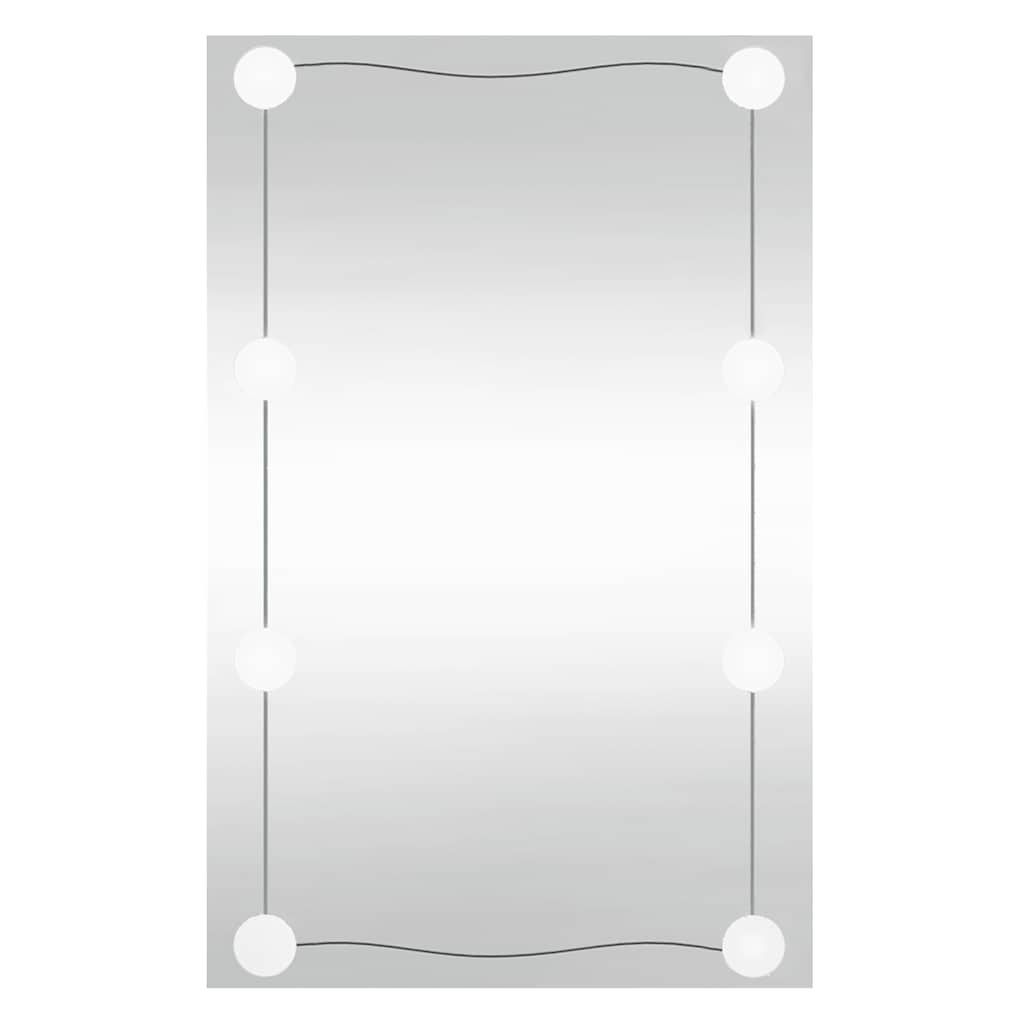 Vidaxl -Wandspiegel mit LEDs rechteckig 40 x 60 cm Glas