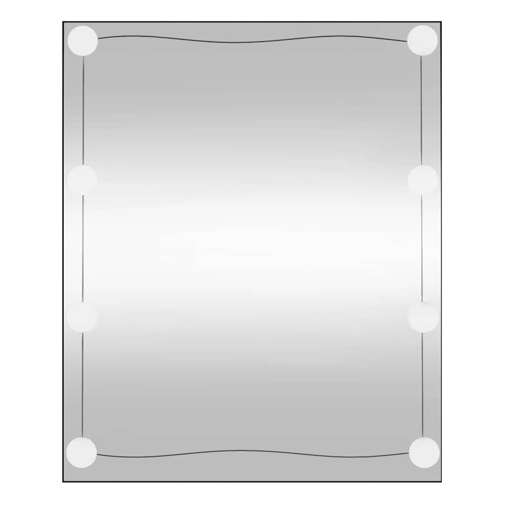 Vidaxl -Wandspiegel mit LEDs rechteckig 50 x 60 cm Glas