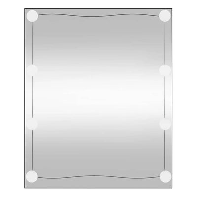 Vidaxl -Wandspiegel mit LEDs rechteckig 50 x 60 cm Glas