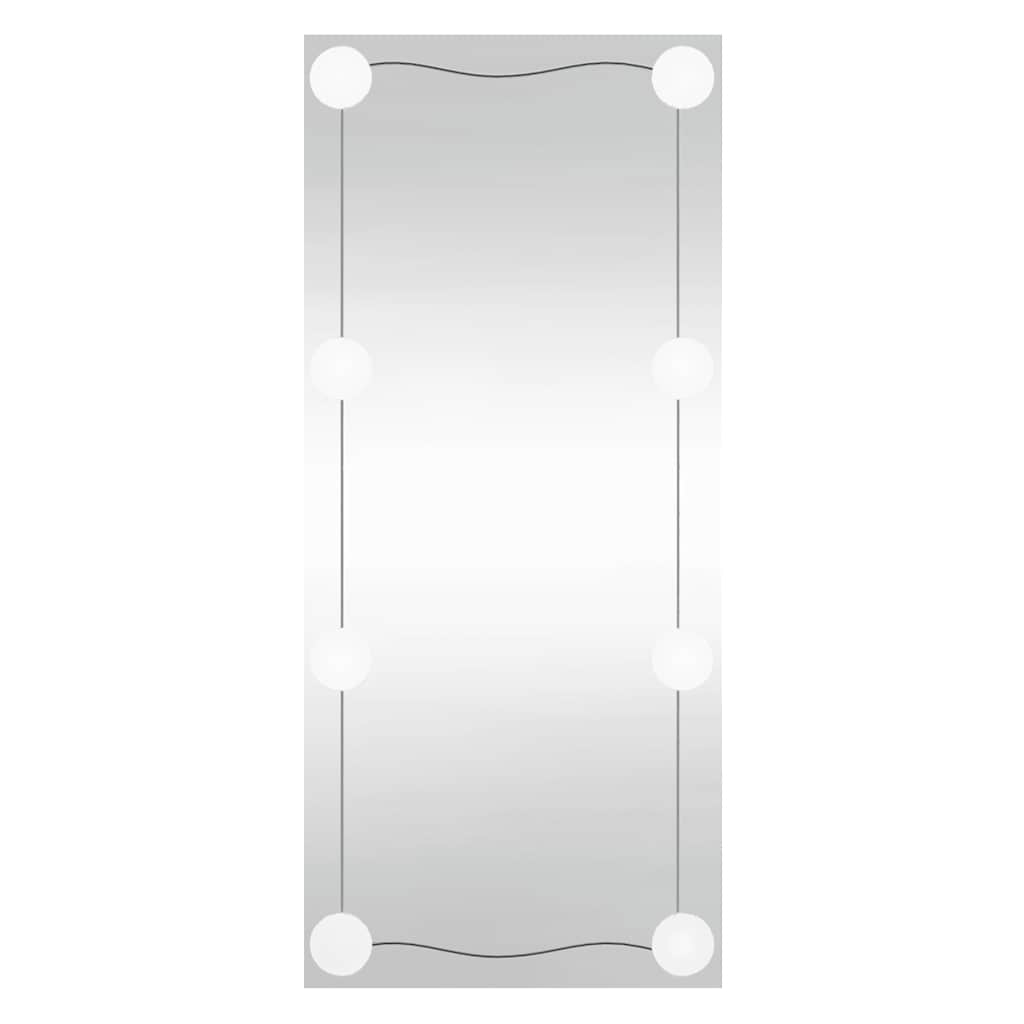 Vidaxl -Wandspiegel mit LEDs rechteckig 50 x 100 cm Glas