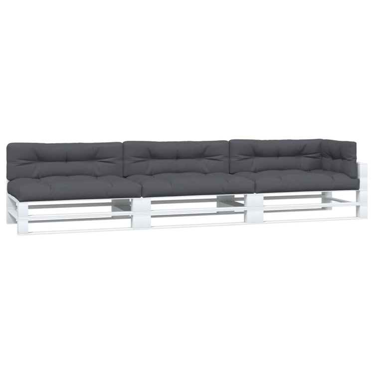 Vidaxl -Palettenkissen 7 ST Fabric Anthrazit -gelenkt