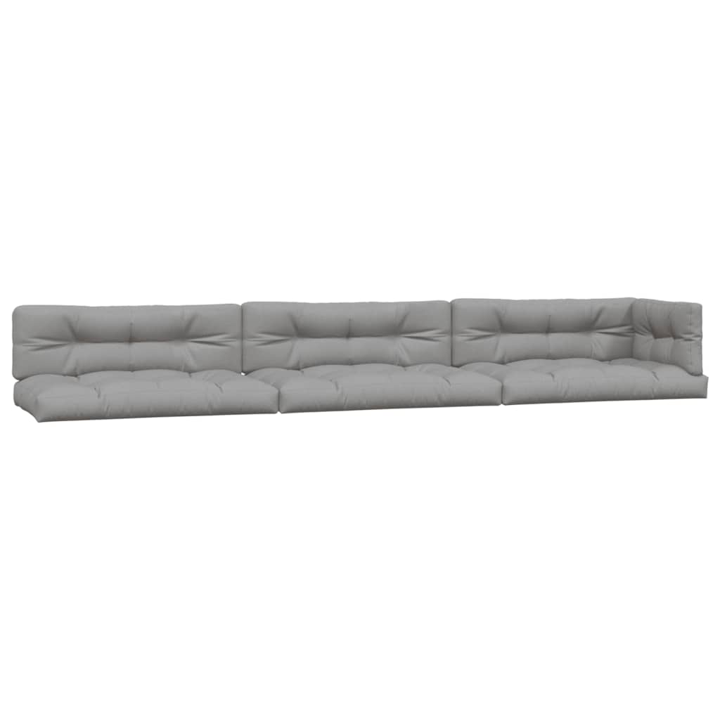 Vidaxl Palettenkissen 7 St. Stoff grau