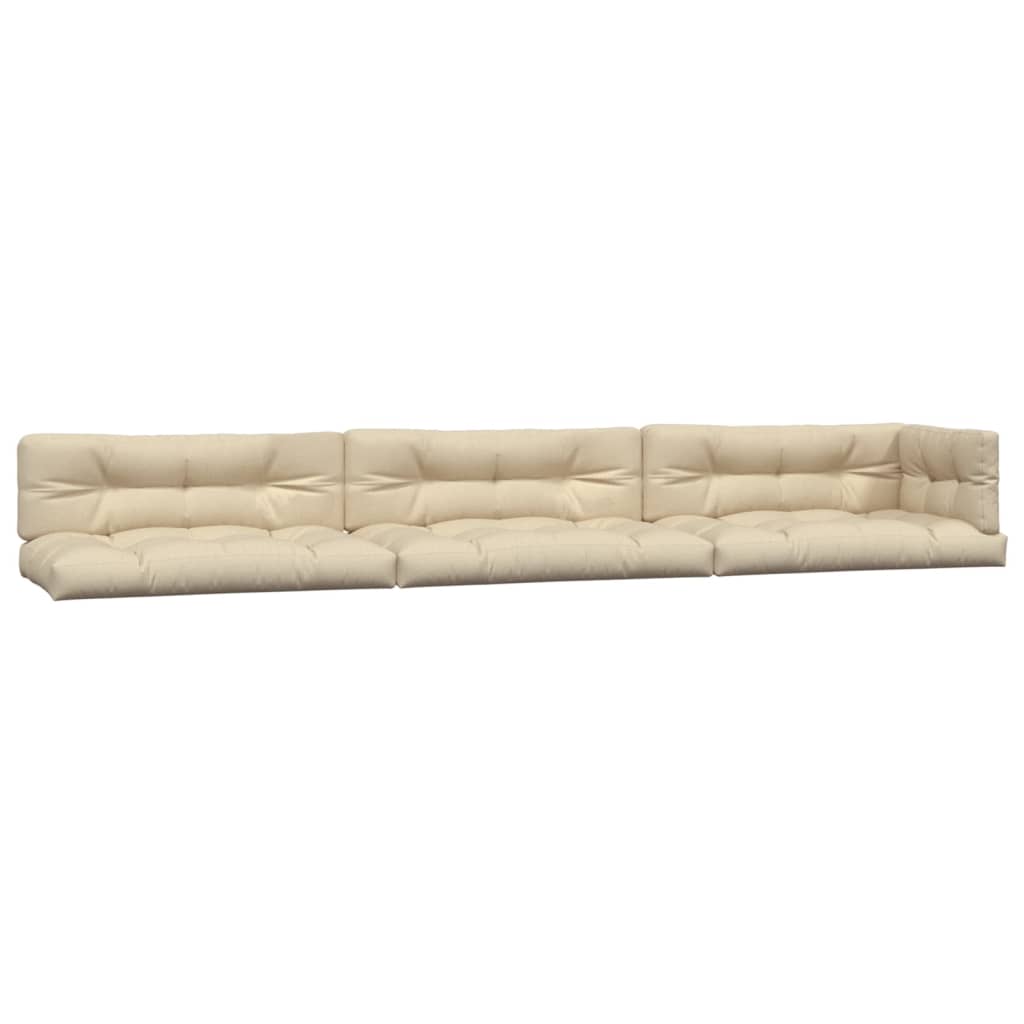 Vidaxl -Palettenkissen 7 St. Stoff Beige
