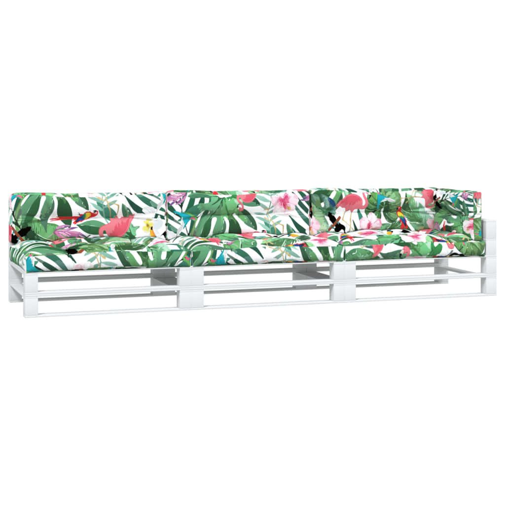 VIDAXL -Palettenkissen 7 ST Fabric Multi -Deled