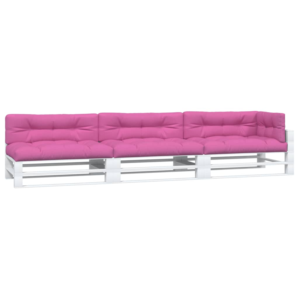 Vidaxl Palettenkissen 7 St. Stoff rosa