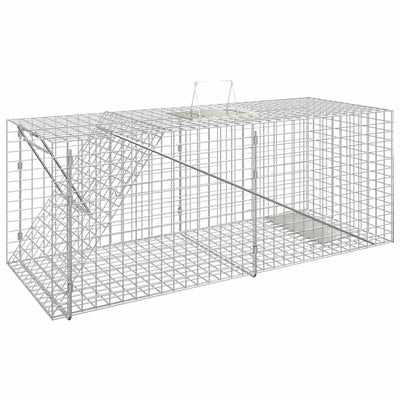 VIDAXL -Tierfalle 64.5x25x26,5 cm verzinktes Bügeleisen
