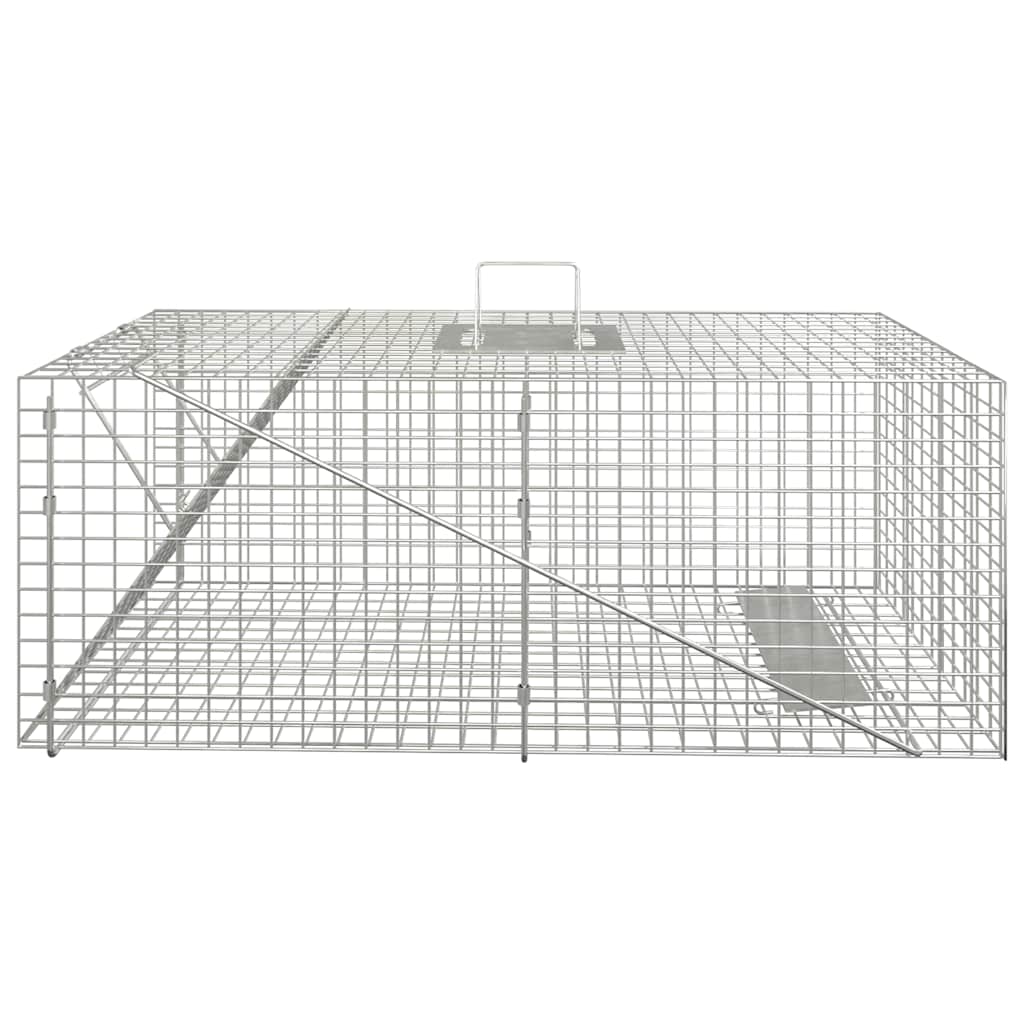 VIDAXL -Tierfalle 64.5x25x26,5 cm verzinktes Bügeleisen
