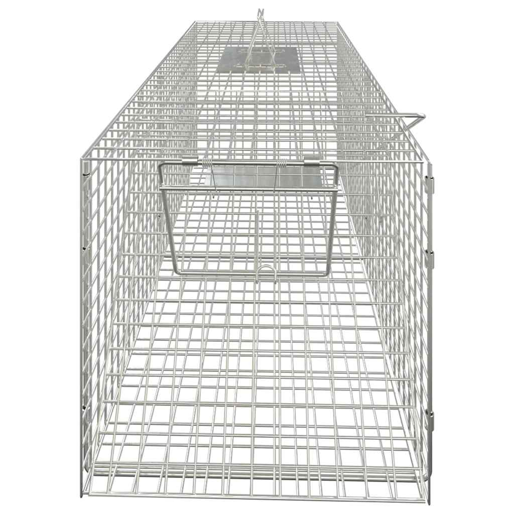 VIDAXL -Tierfalle 64.5x25x26,5 cm verzinktes Bügeleisen