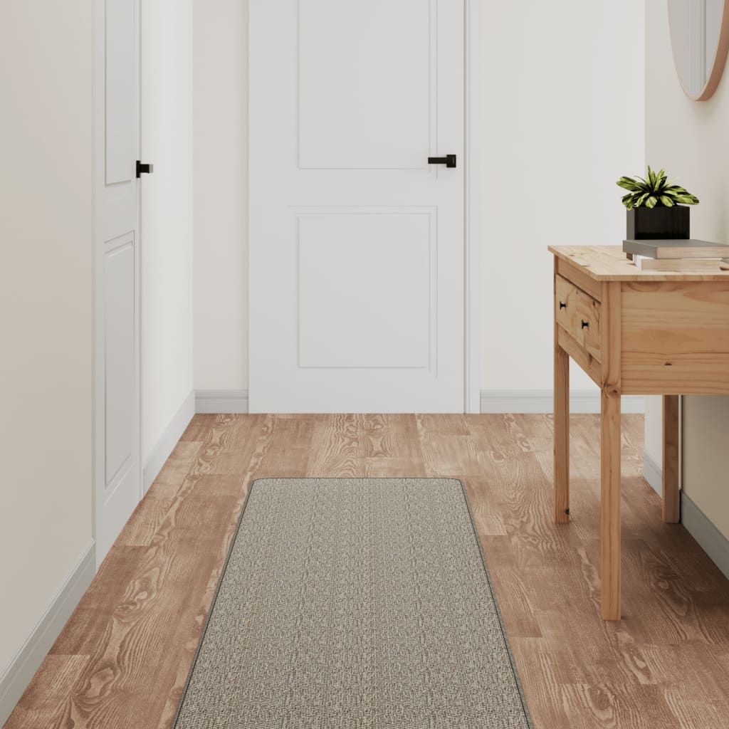 Vidaxl Teppichläufer 50x200 cm Sisal-Look Taupe
