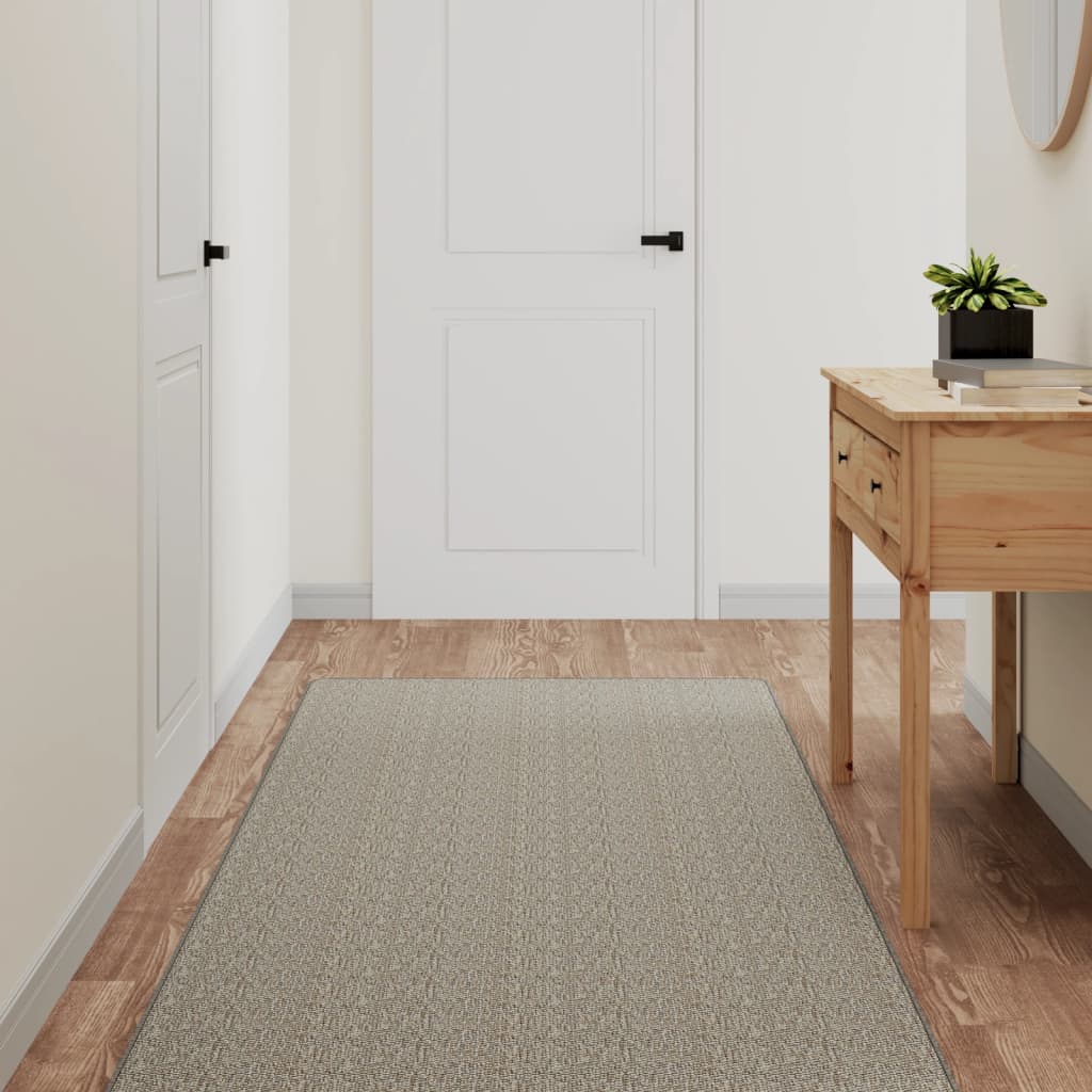 Vidaxl Teppich Runner 80x200 cm Sisal-Look Taupe