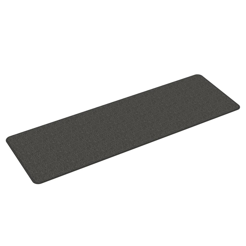 Vidaxl Teppichläufer 50x150 cm Sisal-Look Anthrazitfarben