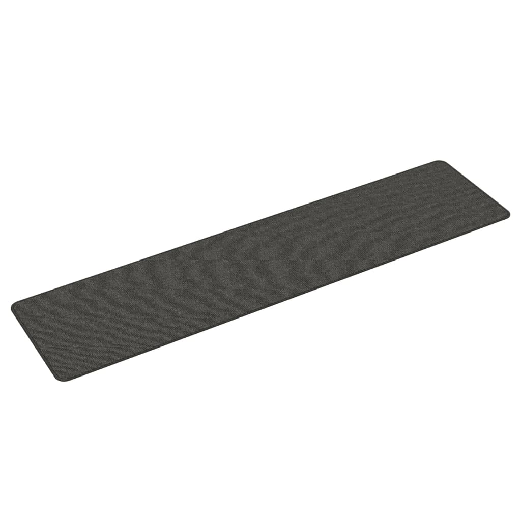 VIDAXL-Teppichläufer 50x200 cm Sisal-Look Anthracitfarben