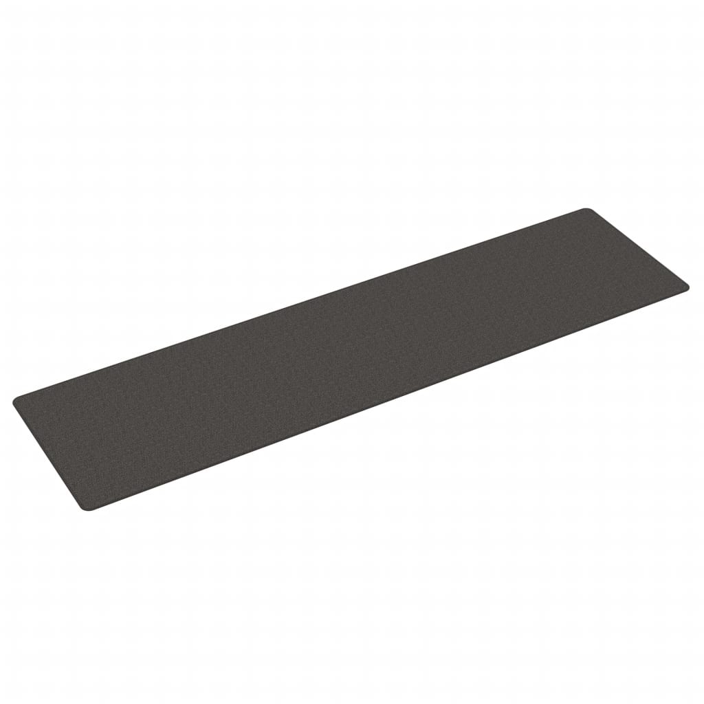 Vidaxl Teppich Runner 80x300 cm Sisal-Look Anthracitfarben