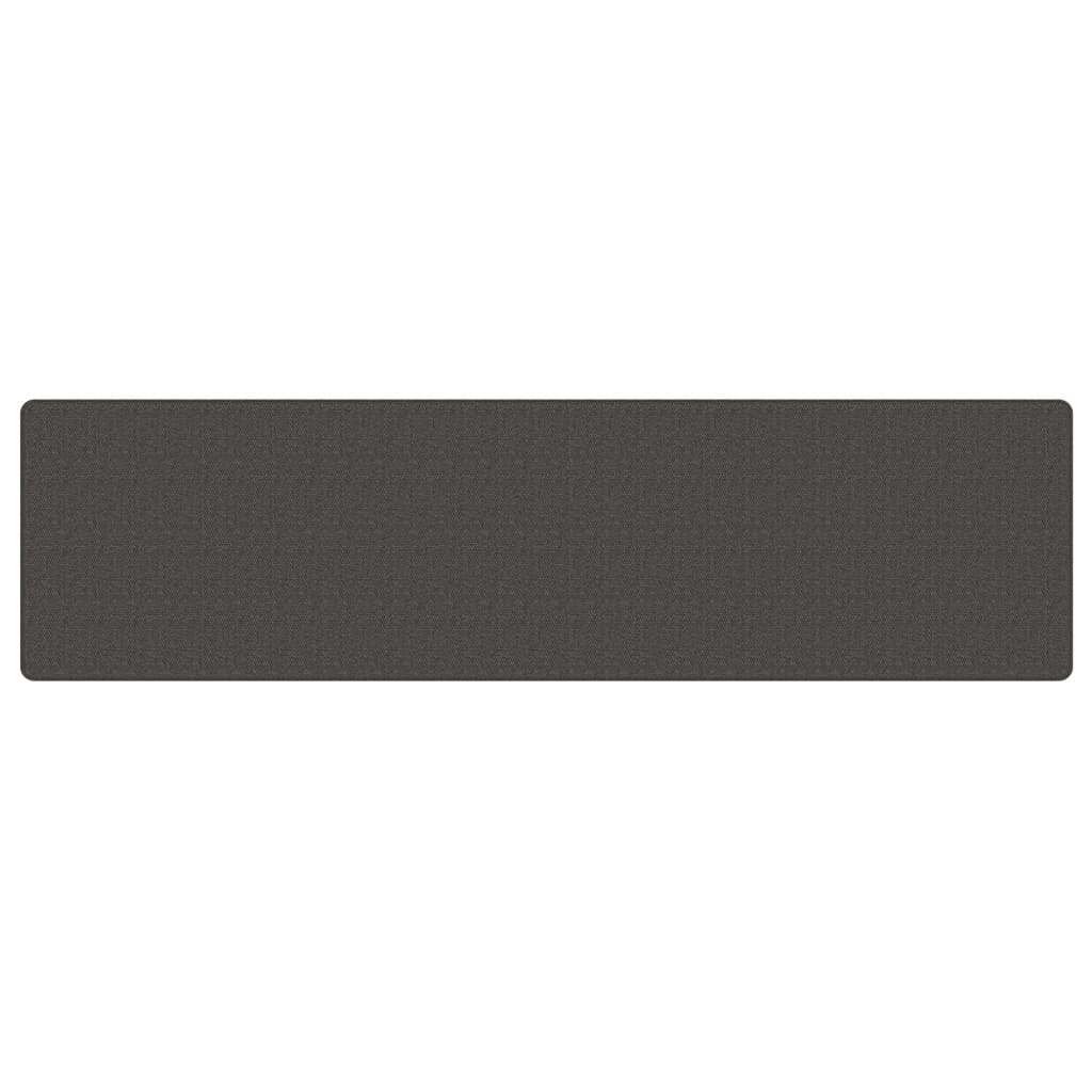 Vidaxl Teppich Runner 80x300 cm Sisal-Look Anthracitfarben