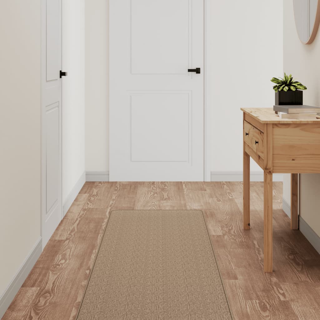 Vidaxl Teppichläufer 50x150 cm Sisal Look Sandfarben