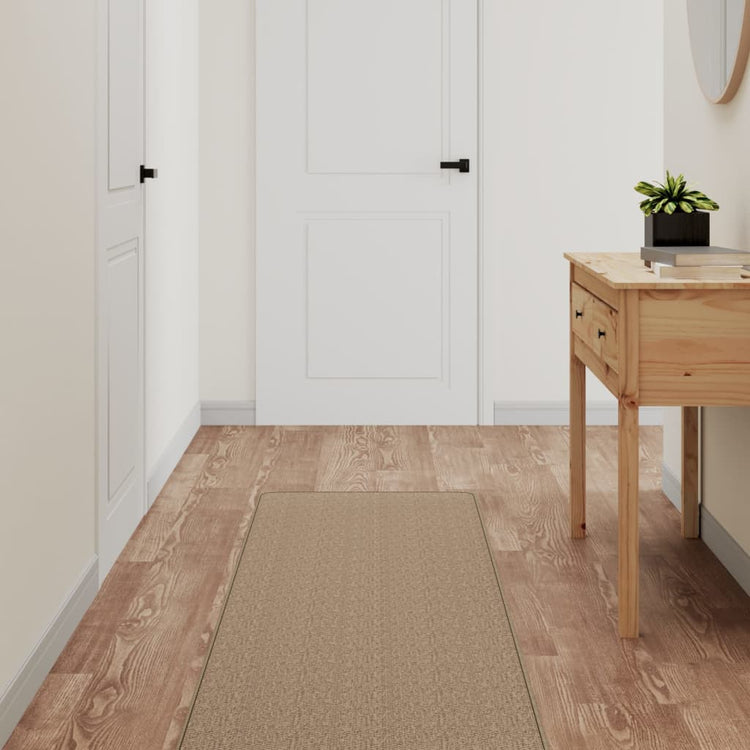 Vidaxl Teppichläufer 50x300 cm Sisal Look Sandfarben