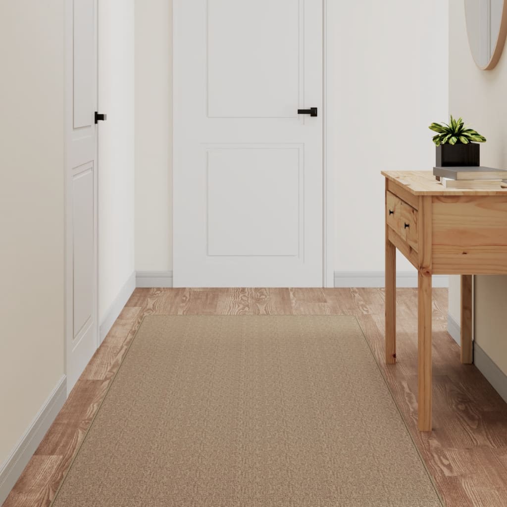 Vidaxl Teppich Runner 80x200 cm Sisal Look Sandfarben