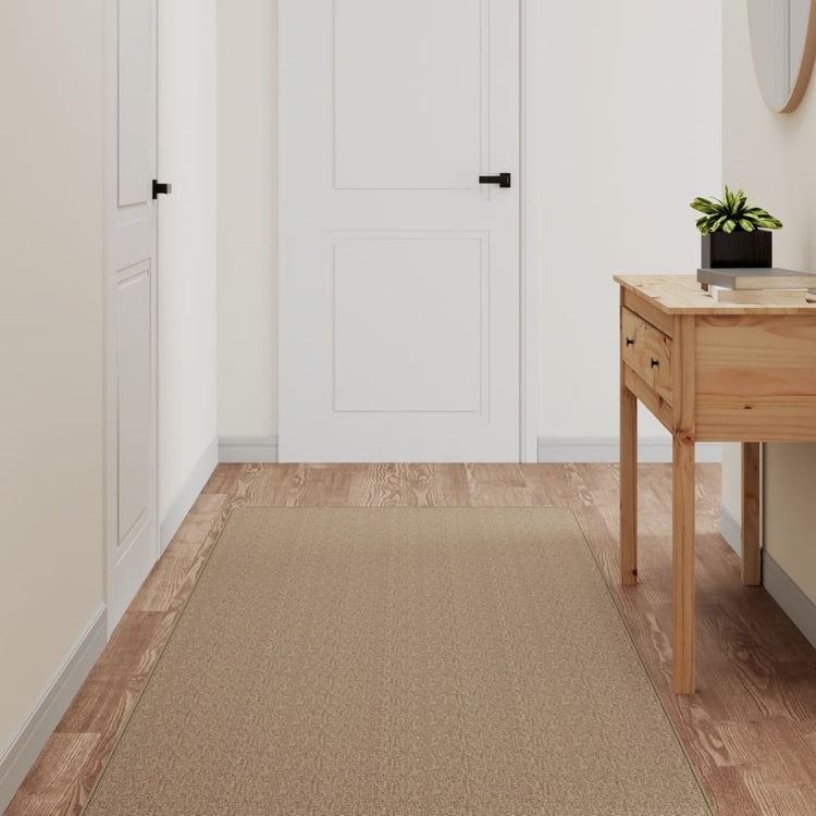 Vidaxl Teppich Runner 80x200 cm Sisal Look Sandfarben