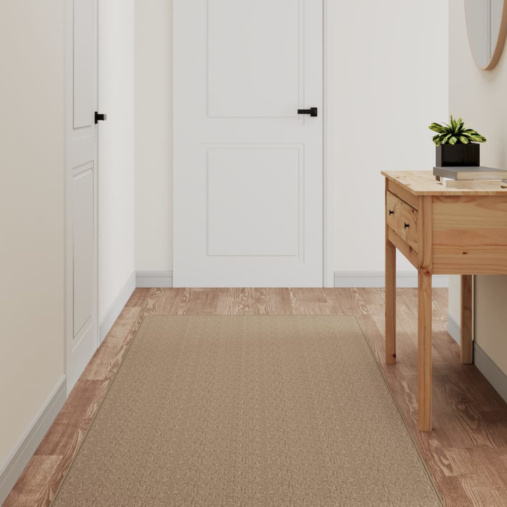 Vidaxl Teppich Runner 80x300 cm Sisal Look sandfarben