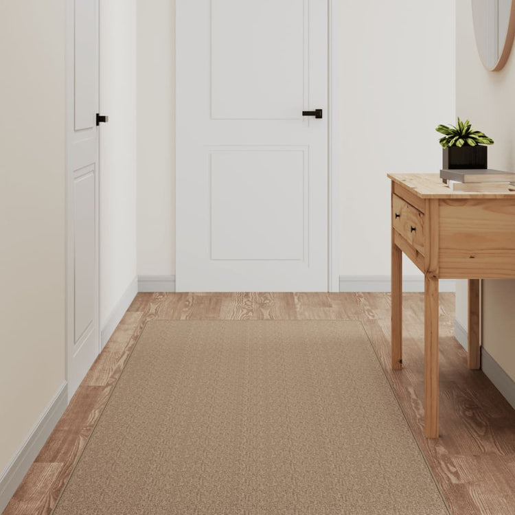 Vidaxl Teppich Runner 80x400 cm Sisal Look sandfarben