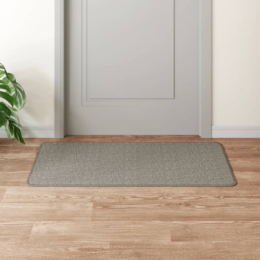 Vidaxl Teppich Runner 50x100 cm Sisal Look Silberfarbe