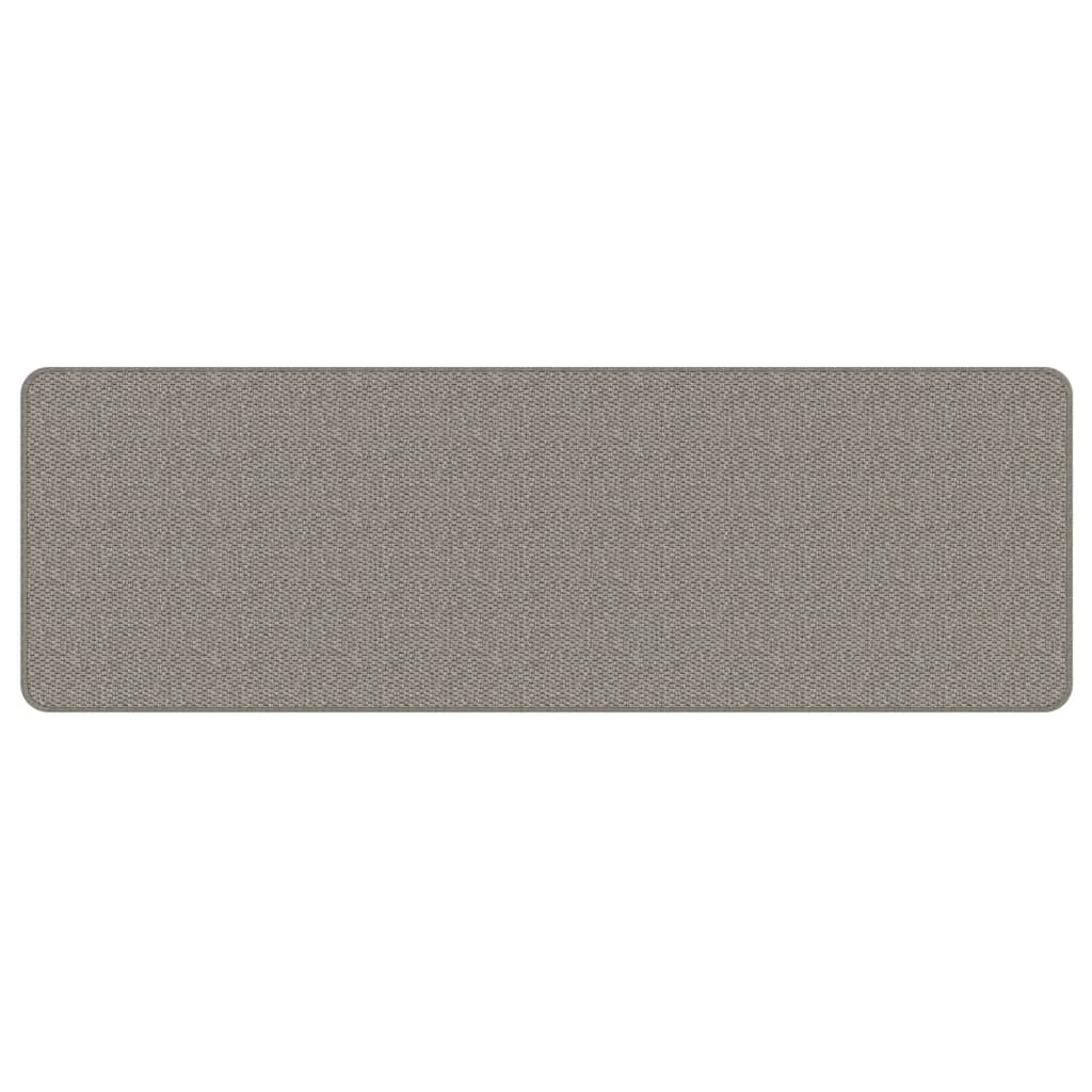 Vidaxl Teppichläufer 50x150 cm Sisal Look Silberfarbe