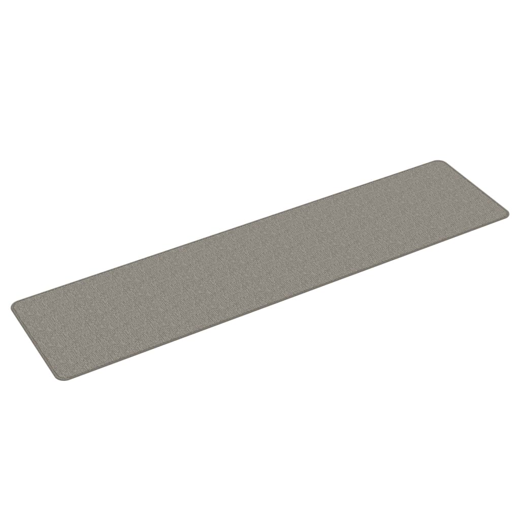 Vidaxl Teppichläufer 50x200 cm Sisal Look Silberfarbe
